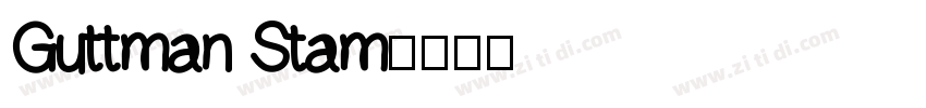 Guttman Stam字体转换